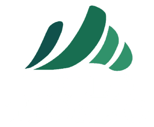 Hello Tromsø logo featuring stylized northern lights over Arctic landscape.