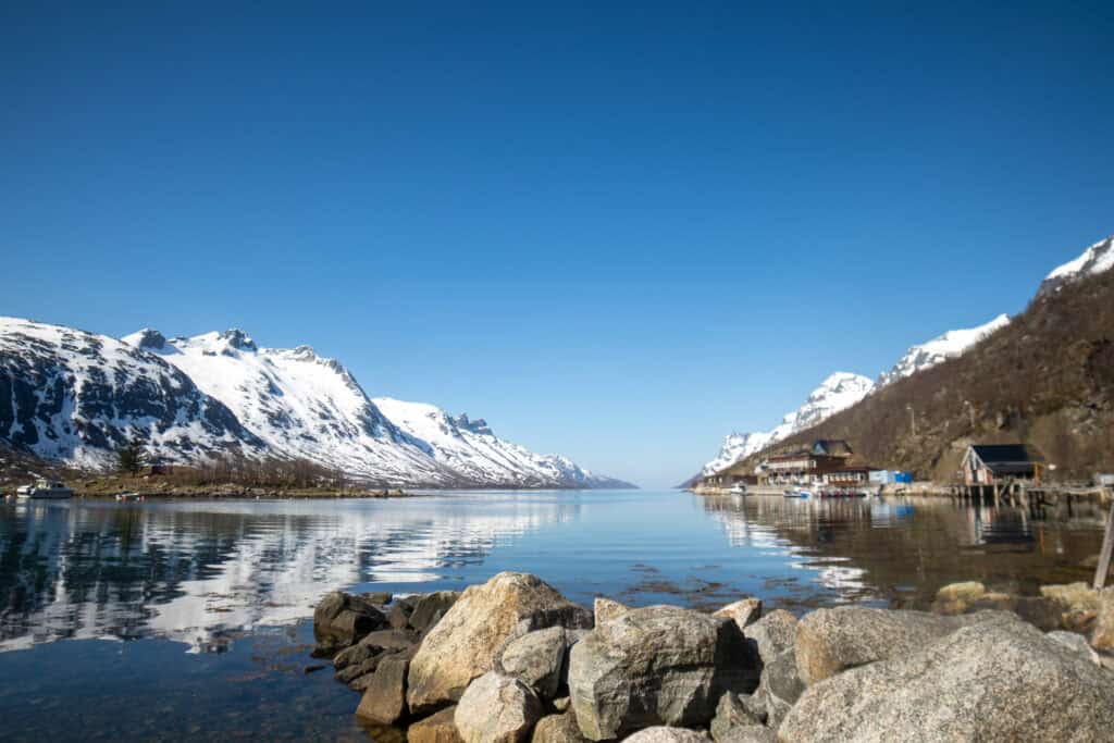 Scenic view of Ersfjordbotn during a Tromsø Fjord Tour